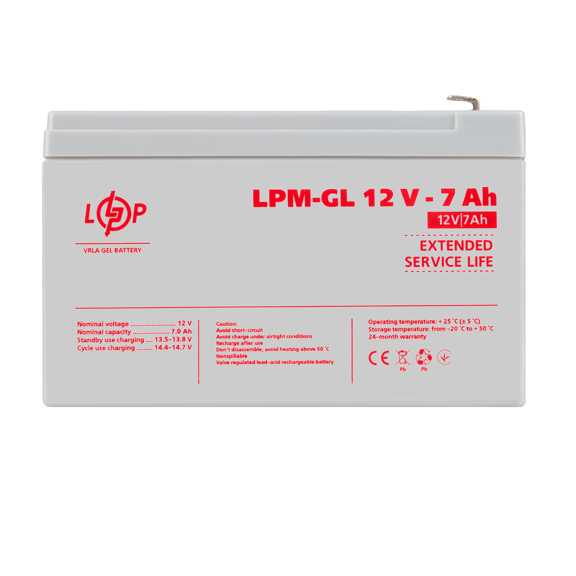 Акумуляторна батарея LP LPМ GL12- 7АН типу GEL